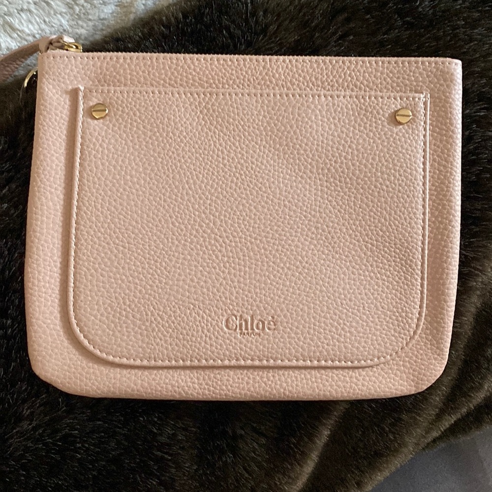 Chloe Makeup/accessory pouch- blush color